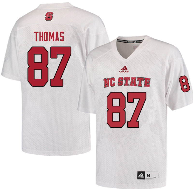 Men #87 Thayer Thomas NC State Wolfpack College Football Jerseys Sale-Red - Click Image to Close